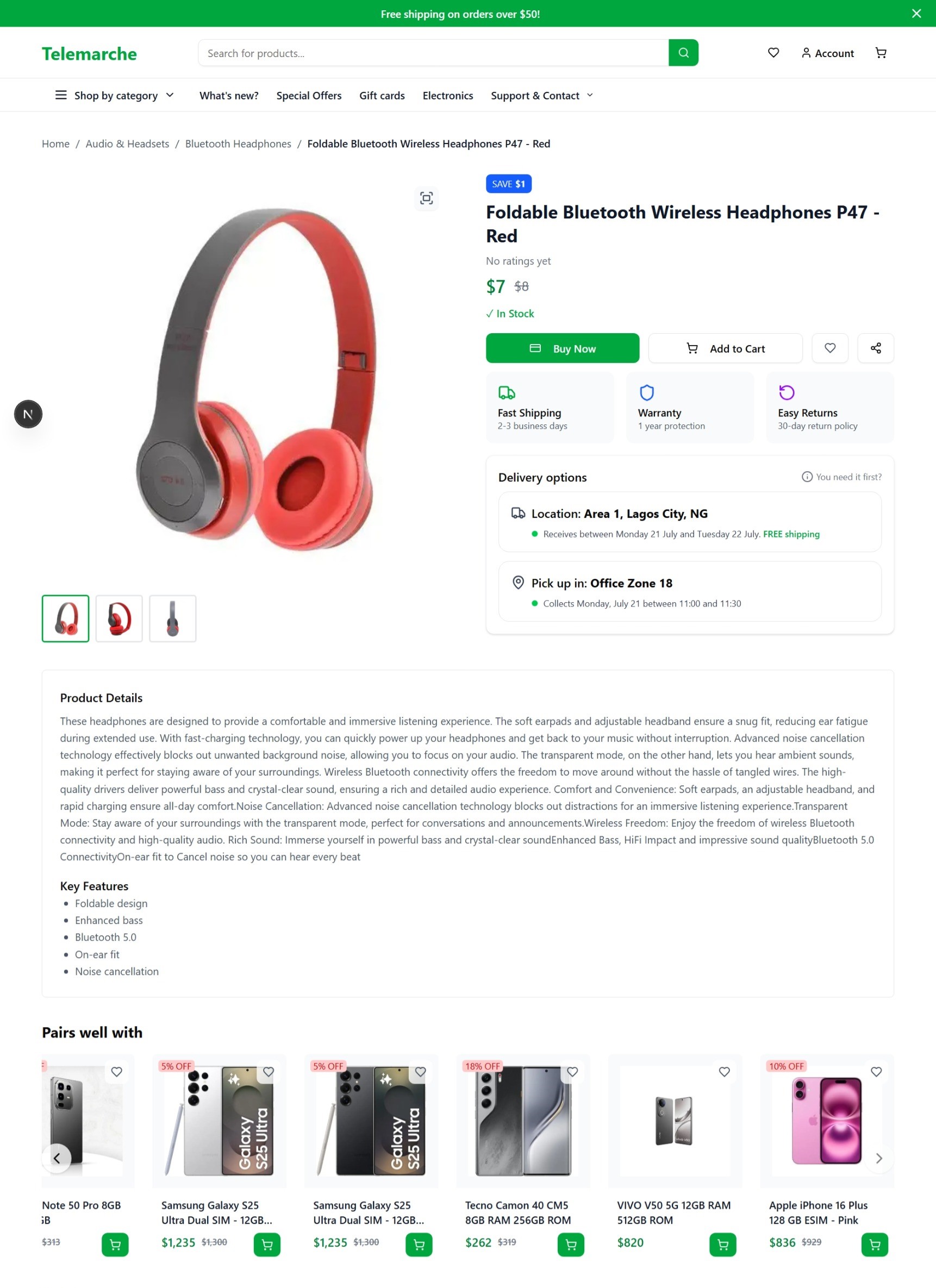 Telemarche product page